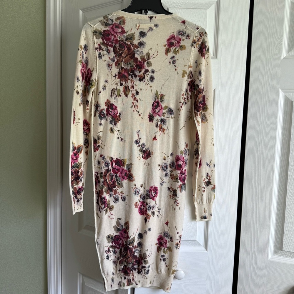Dolce & Gabbana Long Wool Floral Cardigan - Picture 2 of 9